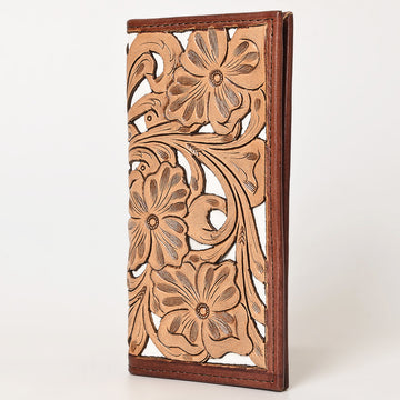 OHLAY WALLET Hand Tooled Genuine Leather women bag western handbag purse